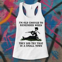 Kyle Rittenhouse Im Old Enough To Remember When They Did Try That In A Town Womens Tank Top