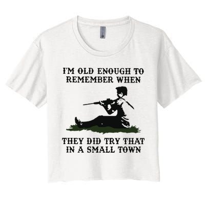 Kyle Rittenhouse Im Old Enough To Remember When They Did Try That In A Town Crop Top
