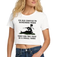 Kyle Rittenhouse Im Old Enough To Remember When They Did Try That In A Town Crop Top