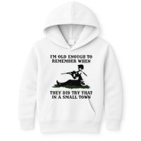 Kyle Rittenhouse Im Old Enough To Remember When They Did Try That In A Town Kids Hoodie