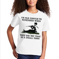Kyle Rittenhouse Im Old Enough To Remember When They Did Try That In A Town Kids T-Shirt