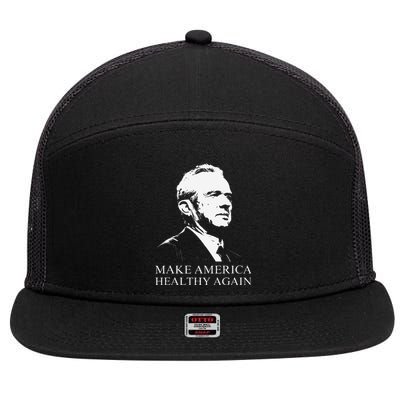 Kennedy Rfk Jr. Make America Healthy Again Maha Trump Maga 7 Panel Mesh Trucker Snapback Hat