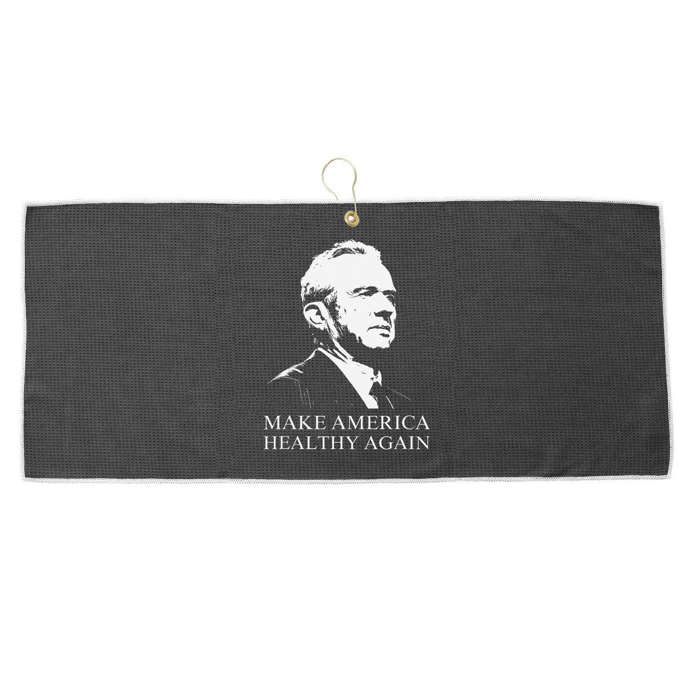 Kennedy Rfk Jr. Make America Healthy Again Maha Trump Maga Large Microfiber Waffle Golf Towel