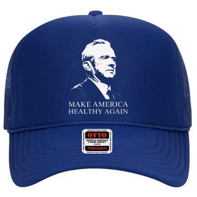 Kennedy Rfk Jr. Make America Healthy Again Maha Trump Maga High Crown Mesh Back Trucker Hat