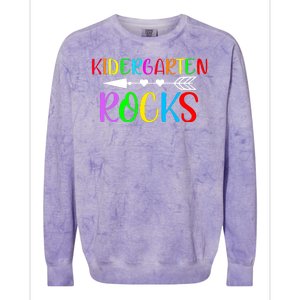 Kindergarten Rocks Colorblast Crewneck Sweatshirt