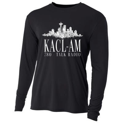 KC Red Kansas City Retro Vintage Stripes Cool KC Fan Pro Cooling Performance Long Sleeve Crew