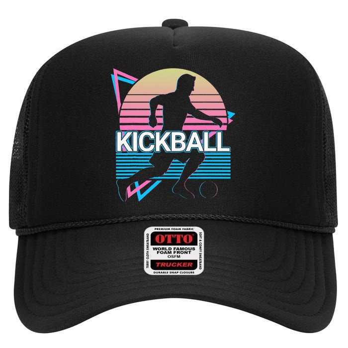 Kickball Retro High Crown Mesh Back Trucker Hat