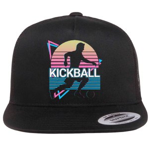 Kickball Retro Flat Bill Trucker Hat