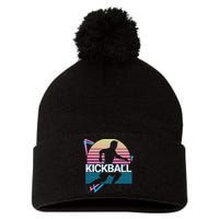 Kickball Retro Pom Pom 12in Knit Beanie