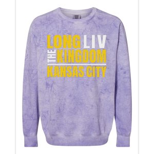 Kc Red Kansas City Long The Kingdom Kansas Citians Local Colorblast Crewneck Sweatshirt