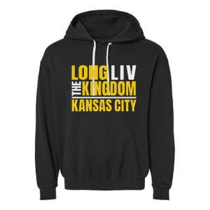 Kc Red Kansas City Long The Kingdom Kansas Citians Local Garment-Dyed Fleece Hoodie