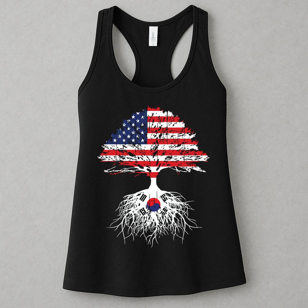 Korean Roots Korean American Korea Flag Men Women Womens Tank Top