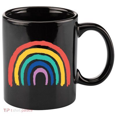 Kids Rainbow 11oz C Handle Ceramic Mug