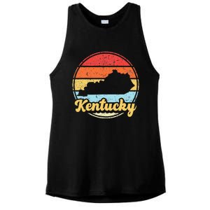 Kentucky Roots Kentucky Native Home State Pride Ky Ladies PosiCharge Tri-Blend Wicking Tank