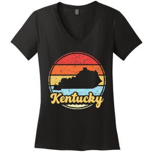 Kentucky Roots Kentucky Native Home State Pride Ky Women's V-Neck T-Shirt