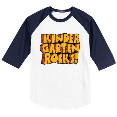 Kindergarten Rocks Kindergarten Teacher Back To School Kindergarten Baseball Sleeve Shirt