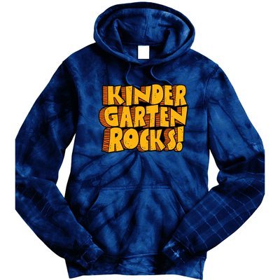 Kindergarten Rocks Kindergarten Teacher Back To School Kindergarten Tie Dye Hoodie