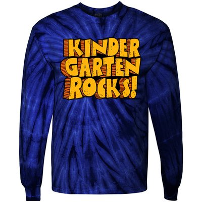 Kindergarten Rocks Kindergarten Teacher Back To School Kindergarten Tie-Dye Long Sleeve Shirt