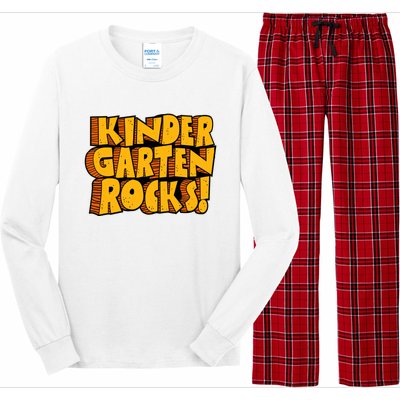 Kindergarten Rocks Kindergarten Teacher Back To School Kindergarten Long Sleeve Pajama Set