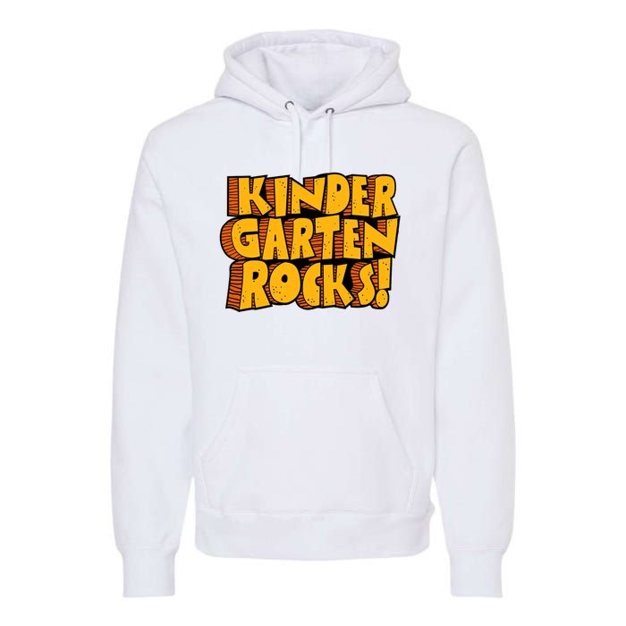 Kindergarten Rocks Kindergarten Teacher Back To School Kindergarten Premium Hoodie