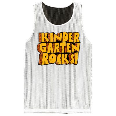 Kindergarten Rocks Kindergarten Teacher Back To School Kindergarten Mesh Reversible Basketball Jersey Tank