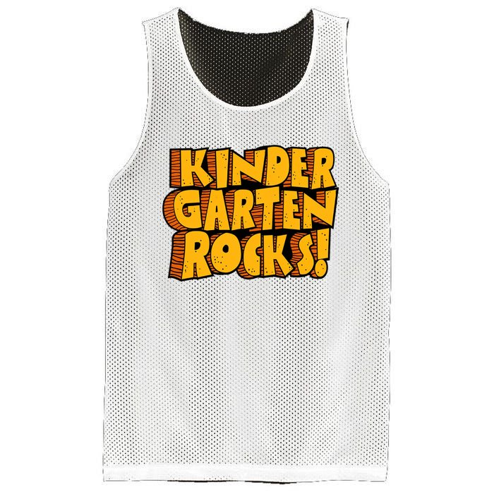 Kindergarten Rocks Kindergarten Teacher Back To School Kindergarten Mesh Reversible Basketball Jersey Tank