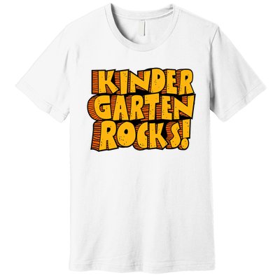 Kindergarten Rocks Kindergarten Teacher Back To School Kindergarten Premium T-Shirt