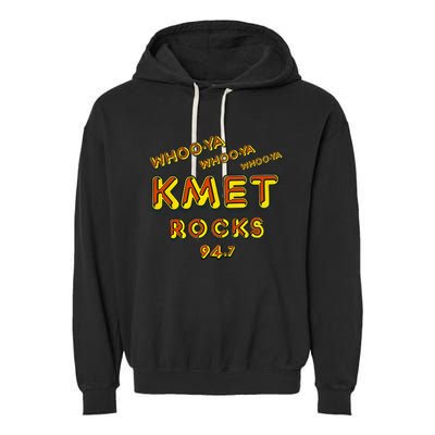 Kmet Radio Los Angeles Valley Retro Vintage Garment-Dyed Fleece Hoodie