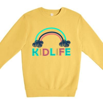 KIDLIFE Rainbow Logo Premium Crewneck Sweatshirt