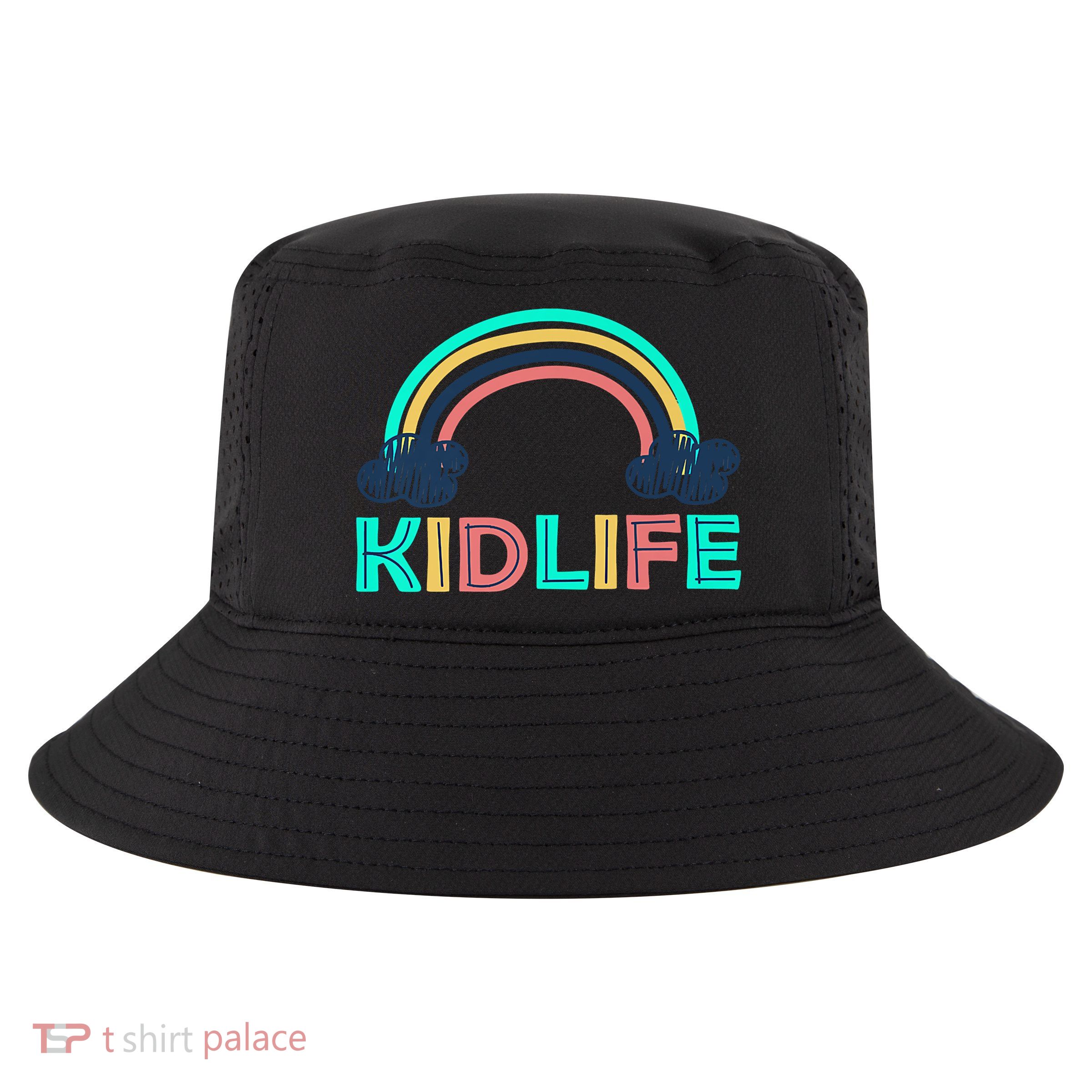 KIDLIFE Rainbow Logo Cool Comfort Performance Bucket Hat
