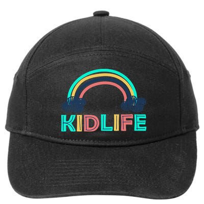 KIDLIFE Rainbow Logo 7-Panel Snapback Hat