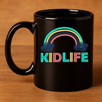 KIDLIFE Rainbow Logo 11oz C Handle Ceramic Mug