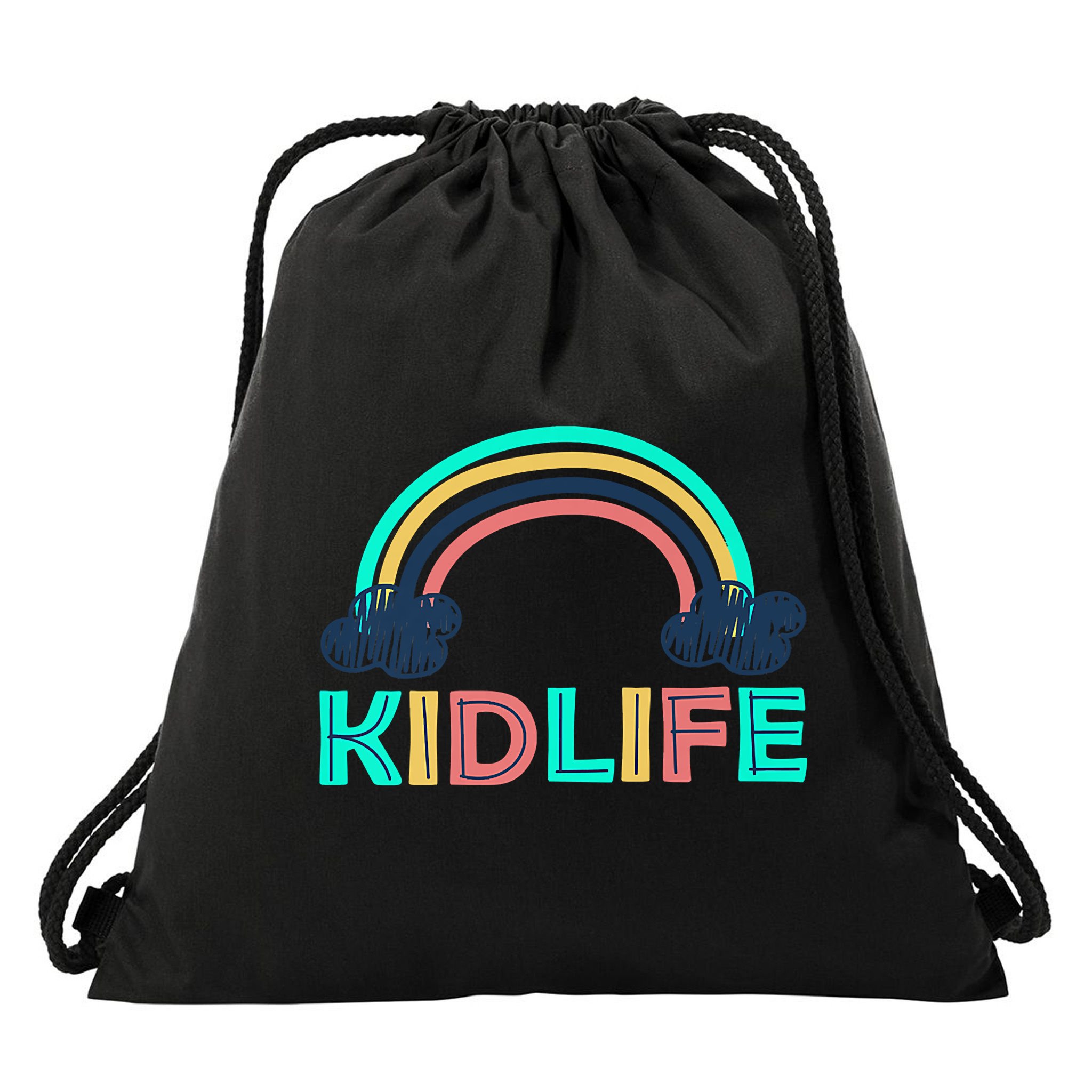 KIDLIFE Rainbow Logo Drawstring Bag