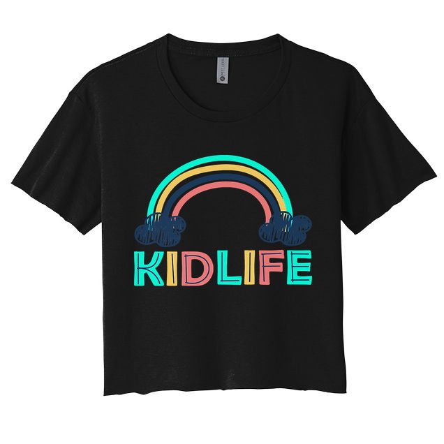 KIDLIFE Rainbow Logo Crop Top