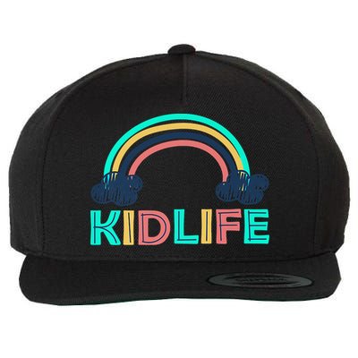 KIDLIFE Rainbow Logo Wool Snapback Cap