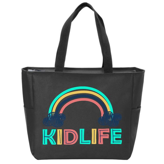 KIDLIFE Rainbow Logo Zip Tote Bag
