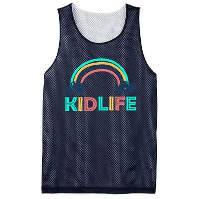 KIDLIFE Rainbow Logo Mesh Reversible Basketball Jersey Tank