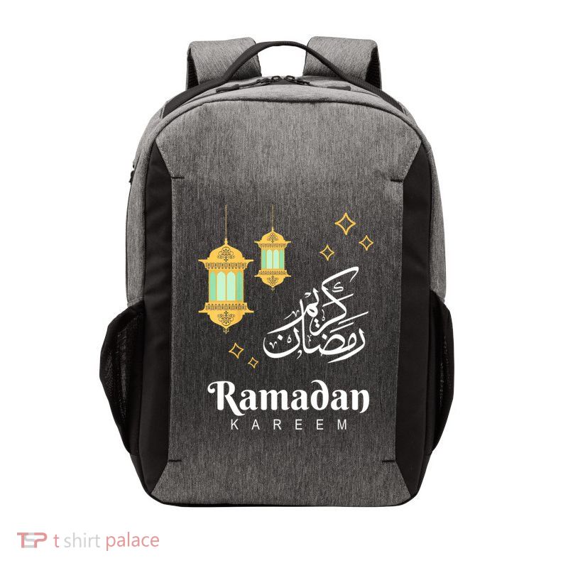 Kids Ramadan Mubarak Cool Islamic Fasting Outfit For Boys Girls Vector Backpack