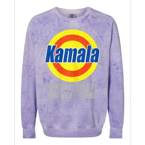 Kamala Removes Nasty Orange Stains Democrat President 2024 Colorblast Crewneck Sweatshirt