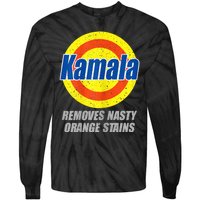 Kamala Removes Nasty Orange Stains Democrat President 2024 Tie-Dye Long Sleeve Shirt