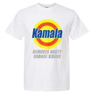 Kamala Removes Nasty Orange Stains Democrat President 2024 Garment-Dyed Heavyweight T-Shirt