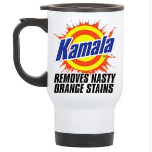 Kamala Removes Nasty Orange Stains Kamala Harris Funny 2024 Stainless Steel Travel Mug