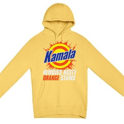 Kamala Removes Nasty Orange Stains Kamala Harris Funny 2024 Premium Pullover Hoodie