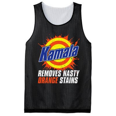 Kamala Removes Nasty Orange Stains Kamala Harris Funny 2024 Mesh Reversible Basketball Jersey Tank