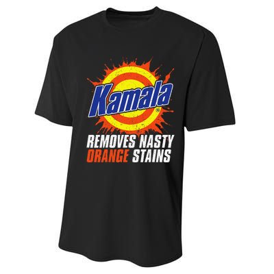 Kamala Removes Nasty Orange Stains Kamala Harris Funny 2024 Performance Sprint T-Shirt