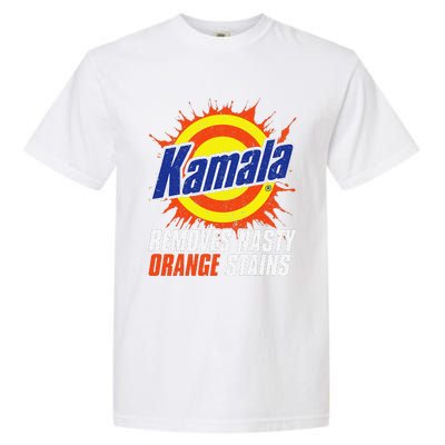 Kamala Removes Nasty Orange Stains Kamala Harris Funny 2024 Garment-Dyed Heavyweight T-Shirt