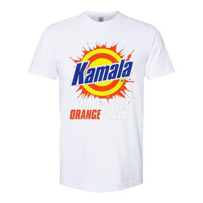 Kamala Removes Nasty Orange Stains Kamala Harris Funny 2024 Softstyle CVC T-Shirt