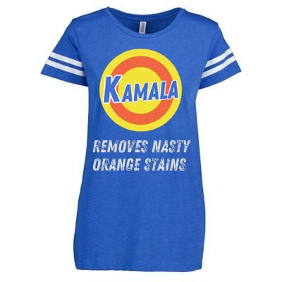 Kamala Removes Nasty Orange Stains Funny 2024 Political Enza Ladies Jersey Football T-Shirt