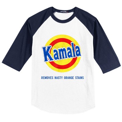 Kamala Removes Nasty Orange Stains Funny Baseball Sleeve Shirt