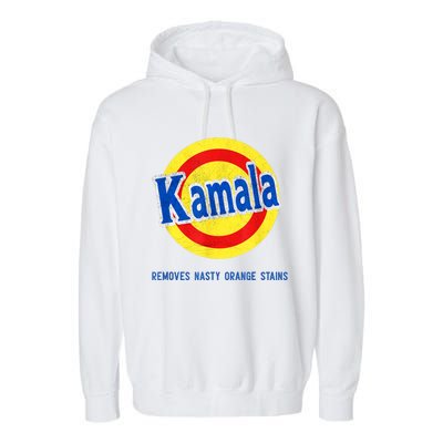 Kamala Removes Nasty Orange Stains Funny Garment-Dyed Fleece Hoodie